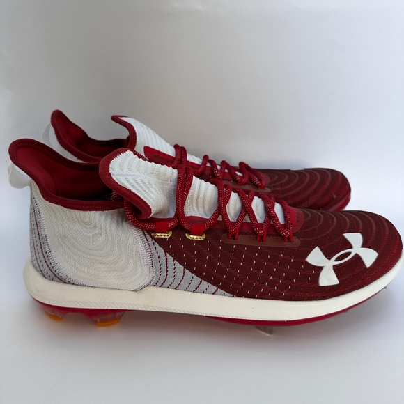 Brand New Mens UNDER ARMOUR BRYCE HARPER 4 LOW METAL BASEBALL CLEATS Size 15 - Picture 1 of 4